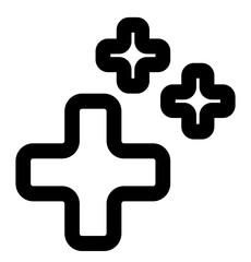 game outline icon set