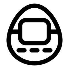 game outline icon set