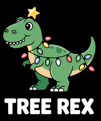 Tree Rex Christmas Shirt Funny Dinosaur Christmas Tree