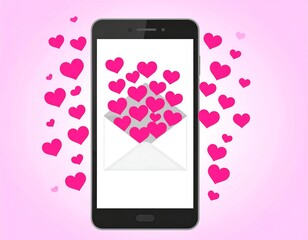 Smartphone displaying a love letter (1)
