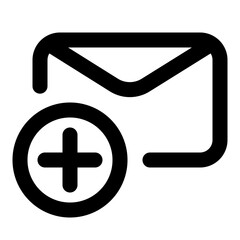 Fototapeta premium mail outline icon set