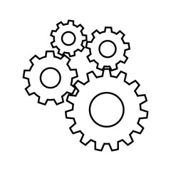 Gear icon vector. clockwork illustration sign. Mechanics symbol.