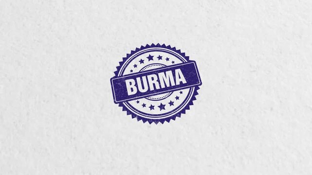 Burma Golden Rubber Stamp Seal