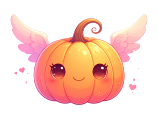 Adorable Love Pumpkin with Pink Glow