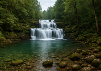 Fototapeta premium waterfall in the forest