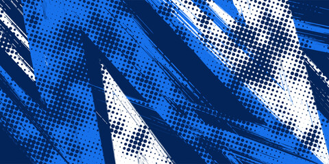 Minimal Abstract Blue Sport Grunge Design On Dark Background © Achmad Sukriyadi