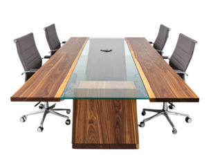 Luxury Boardroom Table PNG