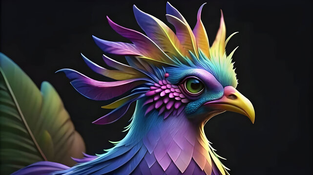 Cockatrice, detailed matte painting, deep color, fantastical, intricate detail, splash screen, complementary colors, fantasy concept art, 32k resolution trending