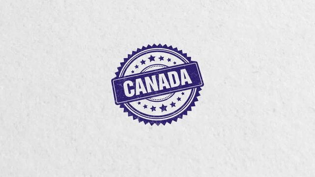 Canada Golden Rubber Stamp