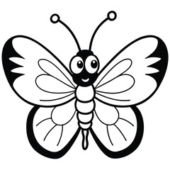 Fototapeta premium butterfly-with-rainbow-gradient-wings-clipart-on-w.eps