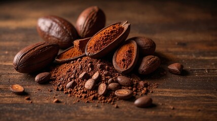 Cocoa Beans and Powder