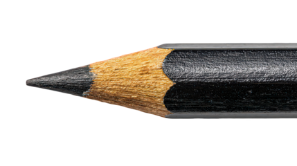 Close Up Of Black Pencil Tip With Glittering Tip