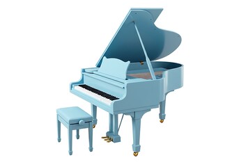 Light blue piano instrument