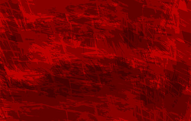 Obraz premium This image features a red abstract grunge texture with rough brush strokes and a distressed artistic look. Ideal for backgrounds, digital artwork, graphic design, album covers, modern wallpapers.