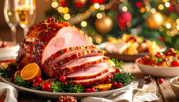 Christmas ham feast (1)