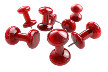 Red Pushpins