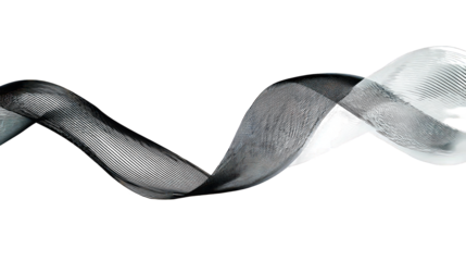 Abstract Black And White Wave Flowing Dynamic Energy Design