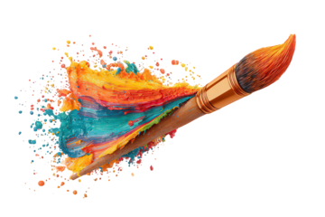 Abstract Paintbrush Splash