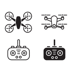 Futuristic drone design icon