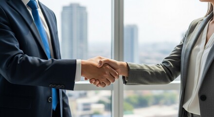 business man shaking hands