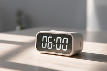 Digital Alarm Clock Timer – 6:00 Morning Routine Minimalism