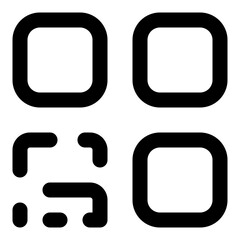 shipping outline icon set