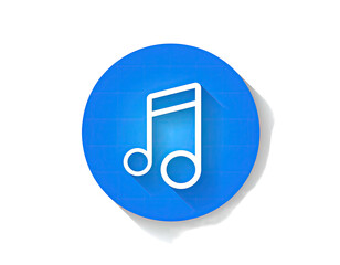 Light blue circle button with white musical note icon (1)