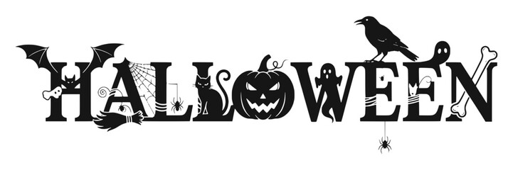 Halloween Text Vector
