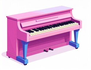 Fototapeta premium ピアノ イラスト