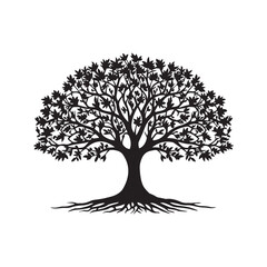 Obraz premium tree silhouette vector