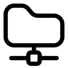 folder outline icon set