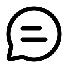 chat outline icon set