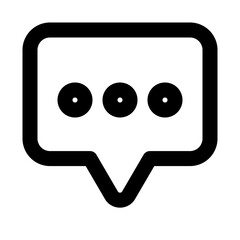 chat outline icon set