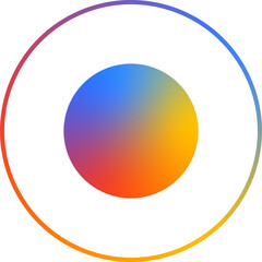 Gradient icon set for the use of graphic design .