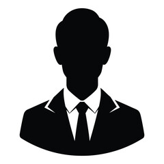 Professional male silhouette icon for business and corporate use anonymous profile image silhouette