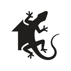 Stylish gecko home logo perfect for eco-friendly housing and sustainable brands
