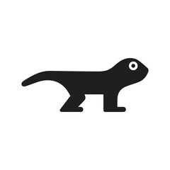Clean gecko house silhouette perfect for branding tropical resorts and eco housing