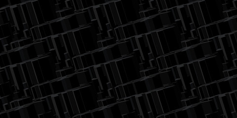Abstract pattern of geometric forms. 3d render. 