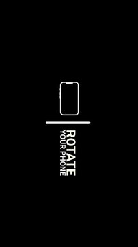rotate your phone on black background animation 4k vertical
