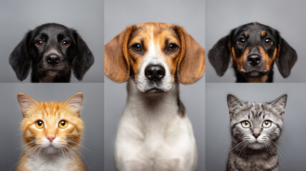 create stunning minimalistic portraits of top  animals on clean background with beautiful bokeh highlighting