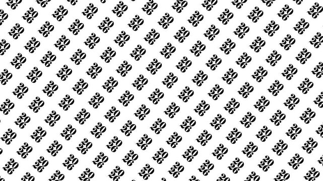 2026 text pattern loop animation : Seamless motion background with repeating 2026 numbers, perfect for New Year and celebration projects