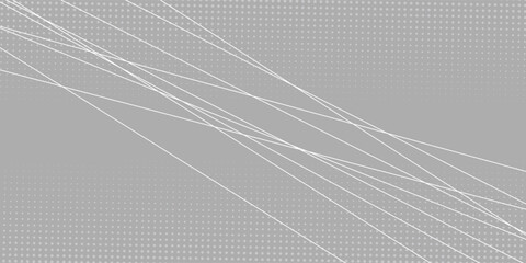 Gray halftone pattern with white line motion backdrop wallpaper. Clean Grey geometric background.