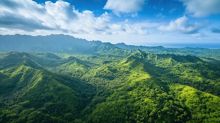 Fototapeta premium Mountain view with sky.