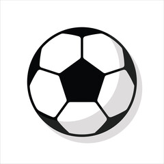 This is a simple, stylized illustration of a soccer ball.