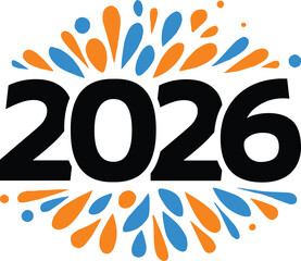 Sparkling Happy New Year 2026 Festive Background