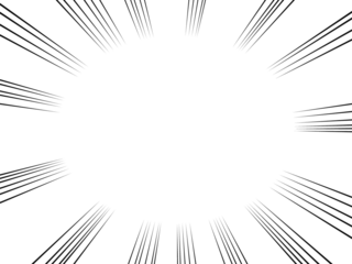 集中線のシンプルな背景イラスト