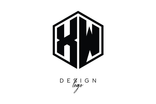 XW Polygon Monogram Logo – Modern Hexagon Shield Emblem for Creative Branding & Identity Design - Powered by Adobe