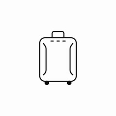 suitcase line icon icon sign vector