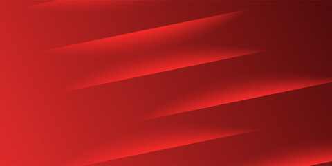 Fototapeta premium Vibrant Red Futuristic Background with Shiny Diagonal Stripes. Modern Abstract Design.eps10