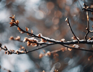 Autumn leaves on the tree